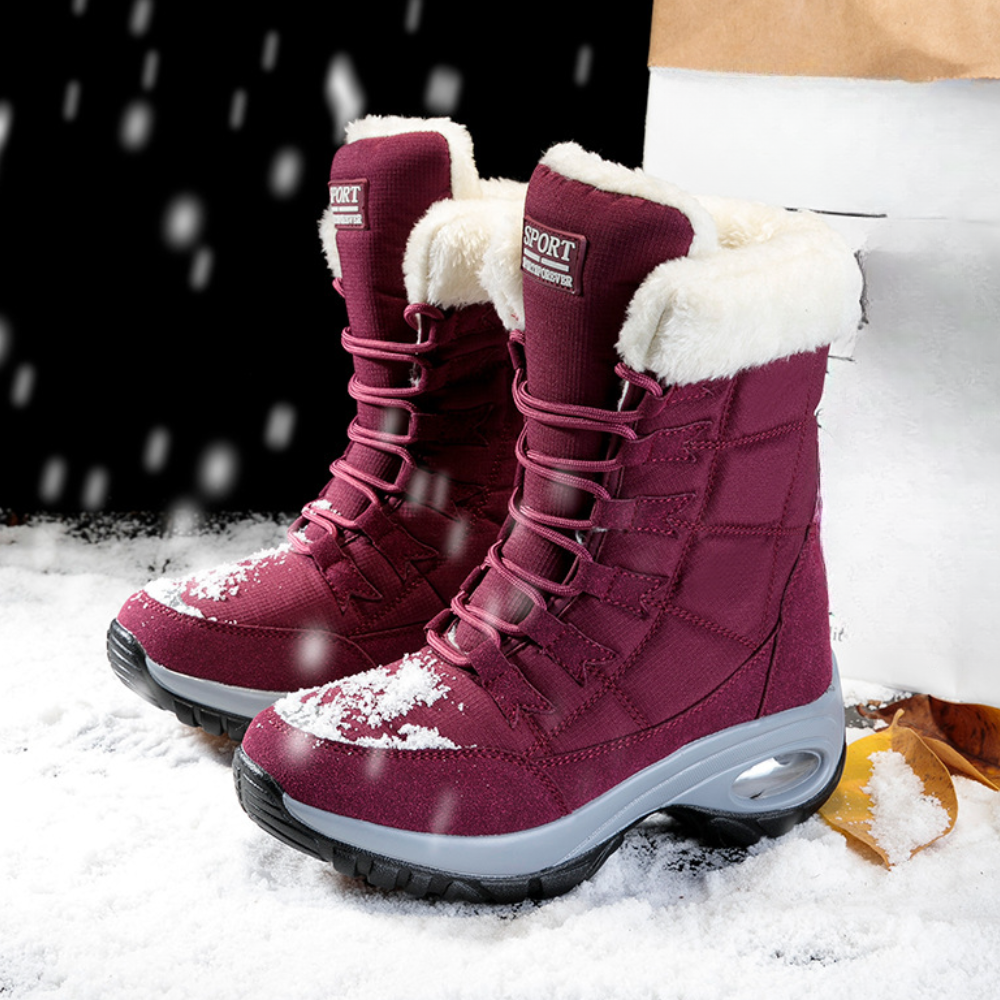 Bea - Plush-Lined Lace-Up Winter Boots for Women