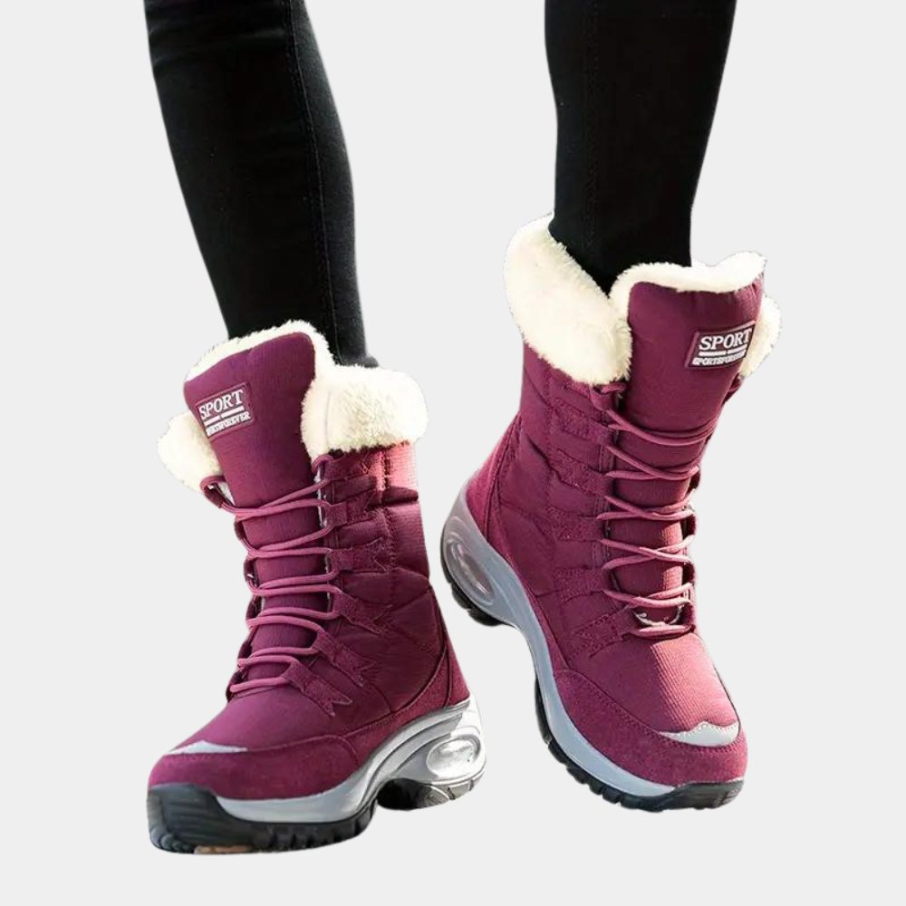 Bea - Plush-Lined Lace-Up Winter Boots for Women